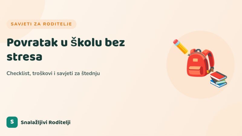 Povratak u školu bez stresa